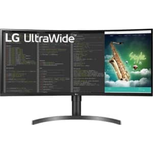 LG 35" UltraWide 1440p HDR 100Hz AMD FreeSync LED Curved Monitor for $350