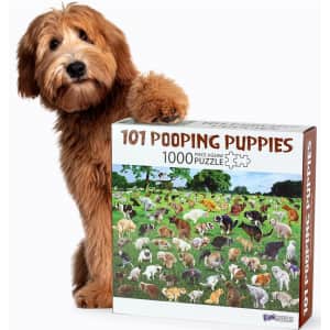 101 Pooping Puppies 1,000-Piece Puzzle for $20