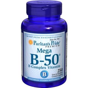 Puritan's Pride Vitamin B-50 Complex Supports Energy Metabolism, 250 Caplets, by Puritan's Pride, for $21