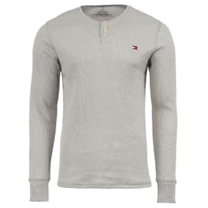 Tommy Hilfiger Men's Thermal 4 Button Long Sleeve Shirt: 2 for $35