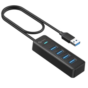 Phixero 4-Port USB Hub for $6