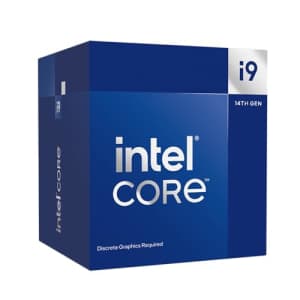 Intel Core i9-14900F Desktop Processor 24 cores (8 P-cores + 16 E-cores) up to 5.8 GHz for $530
