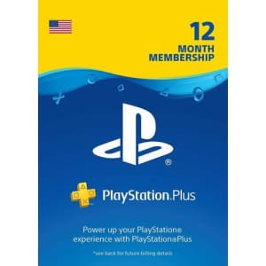 PlayStation Plus 12-Month Membership for $47