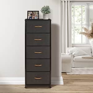 Sorbus Nightstand with 5 Drawers - Bedside Furniture & Night Stand End Table Dresser with Steel for $55