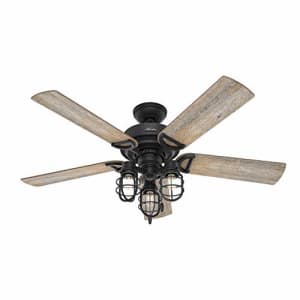 Hunter Fan Company 50409 Hunter Rustic 52 Inch Starklake Indoor or Outdoor Ceiling Fan with 3 LED for $289