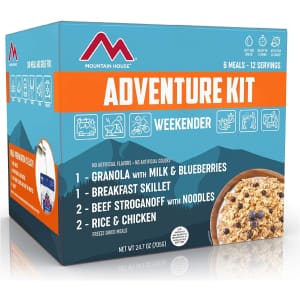 Mountain House Adventure Weekender Kit for $39