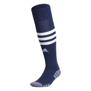 adidas 3-Stripe Hoop Soccer Socks (1-Pair),Team Navy Blue/ White,S for $51