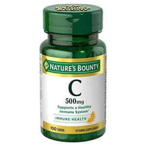 Nature's Bounty Vitamin C 500 mg Tablets 100 ea (Pack of 6) for $30