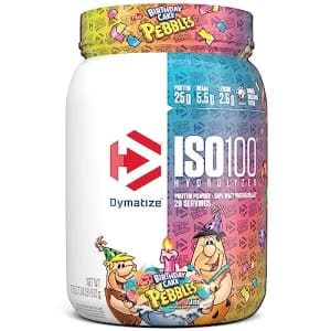 Dymatize ISO 100 Whey Protein Powder with 25g of Hydrolyzed 100% Whey Isolate, Gluten Free, Fast for $23