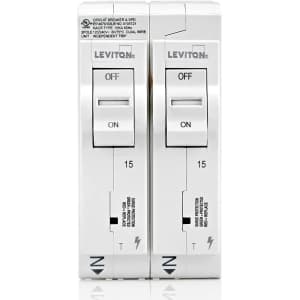 Leviton Surge Protective Device w/ 2 Thermal Magnetic Branch Circuit Breakers for $98
