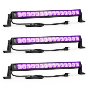 27W LED Black Light Bar 3-Pack for $23