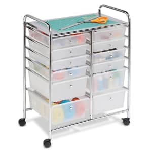 Honey Can Do 12-Drawer Rolling Storage Cart for $67
