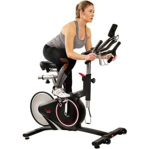 Sunny Health & Fitness Magnetic Rear Belt Drive Indoor Cycling Bike. That's $101 under our March mention and at least $415 less than most other major stores charge.