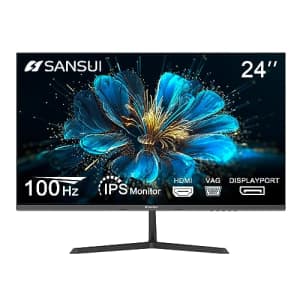 SANSUI 24 inch Monitor, IPS Display Computer Monitor with Speakers FreeSync, 100Hz Monitor VESA for $87 SANSUI 24 inch Monitor, IPS Display Computer Monitor with Speakers FreeSync, 100Hz Monitor VESA for $87