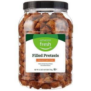 Amazon Fresh 44-oz. Peanut Butter Filled Pretzels for $8