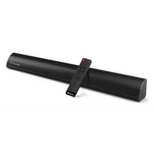 WoHome 2.1-Channel Bluetooth Soundbar w/ Built-In Subwoofer for $55