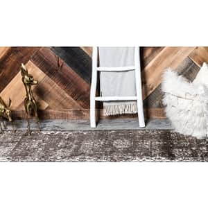 Unique Loom Sofia Collection Traditional Vintage Runner Rug, 2' x 6' 7", Brown/Ivory for $25
