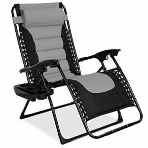 Best Choice Products Oversized Padded Zero Gravity Chair, Folding Outdoor Patio Recliner for for $85
