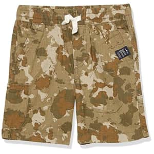 Lucky Brand Boys' Toddler Pull-on Shorts, Cargo Dusty Olive 22, 2T for $10