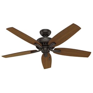 Hunter Fan Hunter Newsome Indoor / Outdoor Ceiling Fan with Pull Chain Control, 52", Premier Bronze for $218