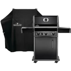 Napoleon Rogue 425 Propane Gas Grill w/ Side Burner and Grill Cover for $749