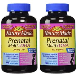 Nature Made Prenatal Multi + Dha, 200mg, 150 Softgels 2pack for $50