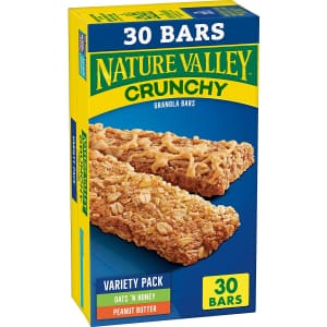 Nature Valley Crunchy Granola Bars Variety 30-Pack for $5.38 via Sub & Save