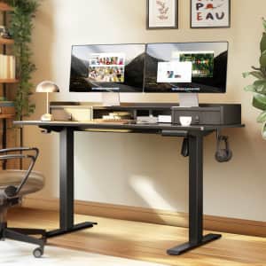 Willford Height Adjustable Electric Standing Desk for $117