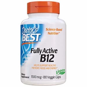 Doctor's Best Fully Active B12 1500 Mcg, Supports Energy, Mood, Circulation, Non-GMO, Vegan, Gluten for $17
