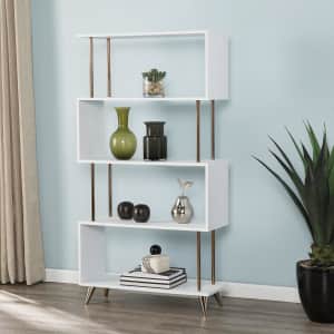 Southern Enterprises Ellan Asymmetrical Etagere Bookcase for $113 Southern Enterprises Ellan Asymmetrical Etagere Bookcase for $113