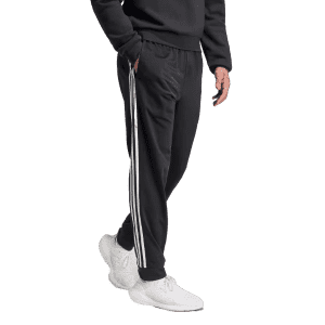 adidas Men's Essentials Warm-Up Tapered 3-Stripe Track Pants for $27
