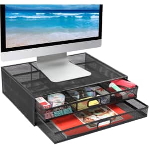 Huanuo Mesh Monitor Stand Riser w/ Drawers for $20 Huanuo Mesh Monitor Stand Riser w/ Drawers for $20