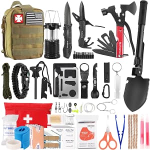 160-Piece Survival and First Aid Kit for $27
