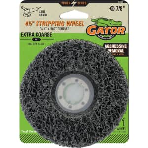 Gator 4-1/2" x 7/8" Stripping Wheel for $9