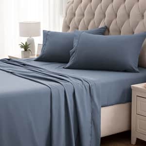 Sleep Zone Cooling Queen Bed Sheet Set for $20