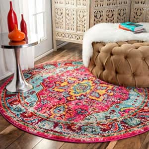 nuLOOM Corbett Vintage Boho Round Rug, 5' 3" Round, Multi for $81 nuLOOM Corbett Vintage Boho Round Rug, 5' 3" Round, Multi for $81