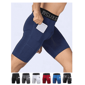 Men's Running Compression Shorts: 3 for $11