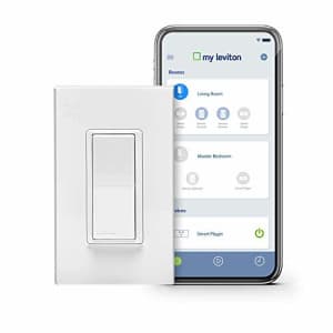 Leviton DW15S-1BZ Decora Smart Wi-Fi 15A Universal LED/Incandescent Switch, Works with Amazon for $49