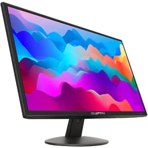 Sceptre E205W-16003R 20 75Hz Ultra Thin Frameless LED Monitor 2x HDMI VGA Build-in Speakers, for $72