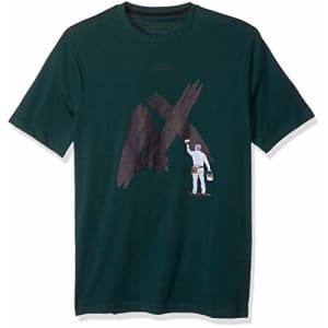 A|X Armani Exchange Men's Cotton Jersey T-Shirt with Man Painting AX Print, Black, XL for $36