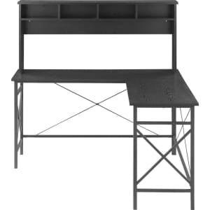 Insignia L-Shaped Computer Desk with Hutch for $150 Insignia L-Shaped Computer Desk with Hutch for $150