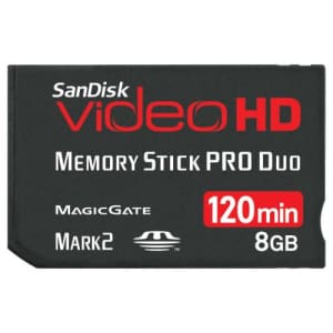 SanDisk SDMSPDHV-008G-A15 8GB Video HD MSPD Memory Card for $25