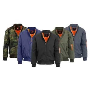 Men's Heavyweight Bomber Flight Jacket. That's $68 off and a great price on this type of jacket in general.