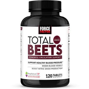 Force Factor Total Beets Blood Pressure Support Supplement with Nitrates and Grapeseed Extract to for $20