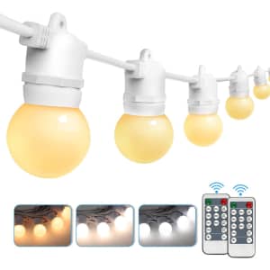 Mlambert 48-Foot Outdoor Color-Changing LED String Lights for $34