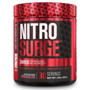 Jacked Factory NITROSURGE Shred Pre Workout Supplement - Energy Booster, Instant Strength Gains, Sharp Focus, for $30
