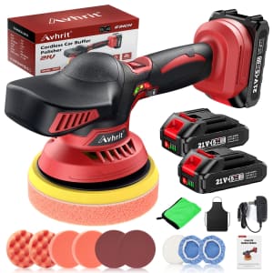 21V Cordless Car Buffer Polisher Kit: $41.99