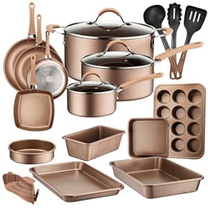 NutriChef 20-Piece Nonstick Kitchen Cookware Set - PTFE/PFOA/PFOS-Free Heat Resistant Kitchen Ware Pots for $134