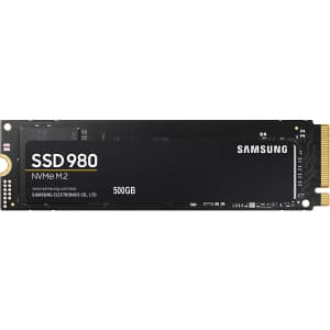 Samsung 980 500GB NVMe M.2 Internal SSD for $40