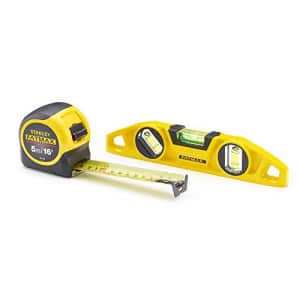 Stanley STHT43061-0 Hand Tools Set Fatmax 5 m/16 ft Tape Measure with Torpedo Level for $39 Stanley STHT43061-0 Hand Tools Set Fatmax 5 m/16 ft Tape Measure with Torpedo Level for $39